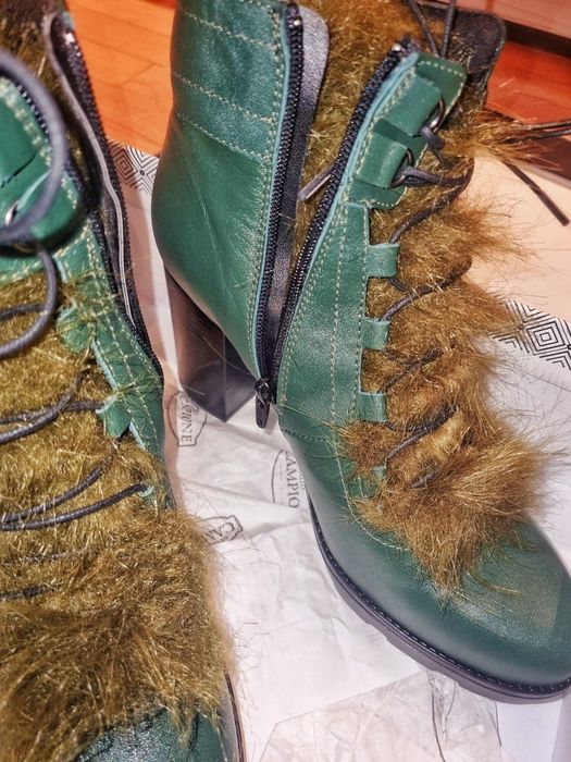 Зелени зимни боти STUDIO CAMPIONE
Естествена кожа