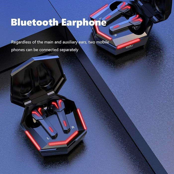 Безжични bluetooth геймърски слушалки KS06 TWS BT 5.0 Шумопотискане
