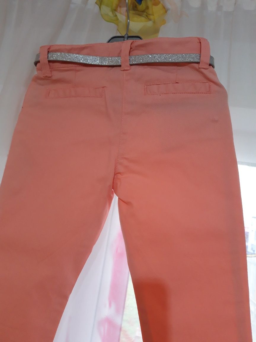 Pantaloni fata roz pal -104 cm/4 ani