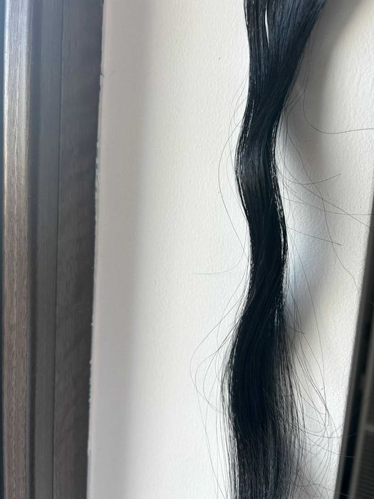 Extensii par natural brunet 50cm Tape on (2 seturi jumatate)