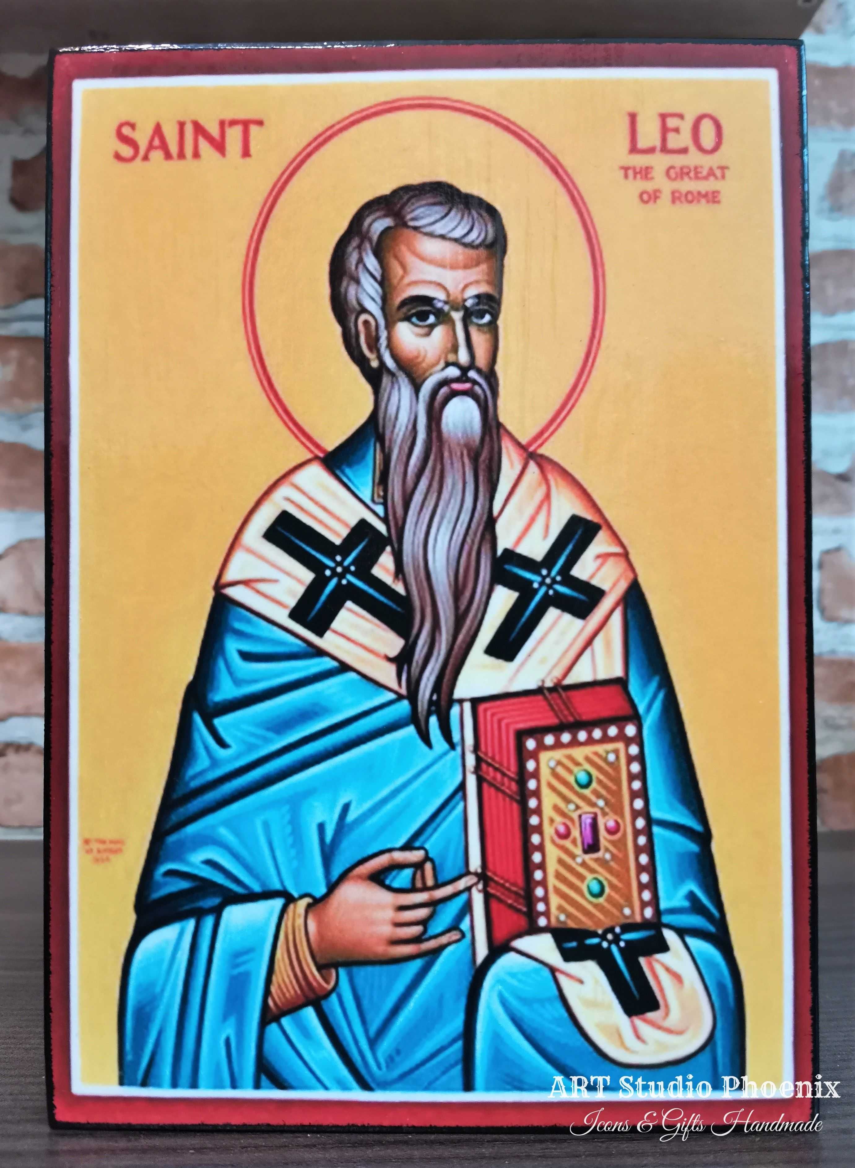 Икона на Свети Лъв Велики ikona sveti luv veliki icon saint leo