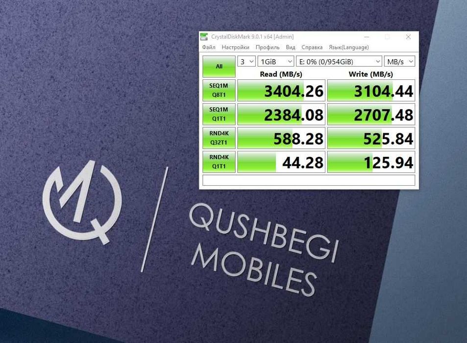 1TB SSD M2 Nvme Gen 3 4x 3500Mb tezligi 1024GB