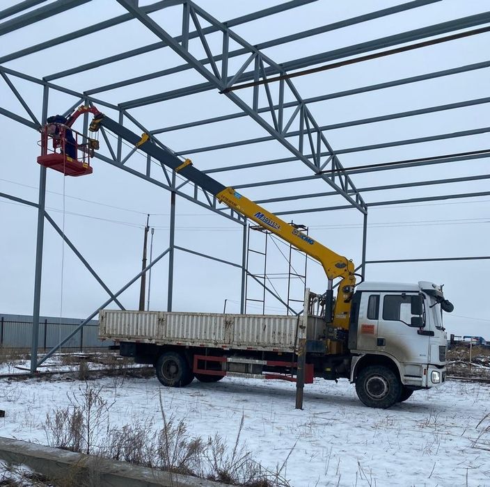 Манипулятор+АГП 6т/12м, борт 10т/6,5м Автовышка Корзина Люлька