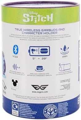 Нови Bluetooth слушалки 28ч плейтайм + Disney Stitch стойка за телефон