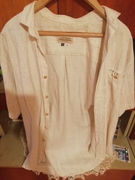 Мъжка риза с къс ръкав 100% памък