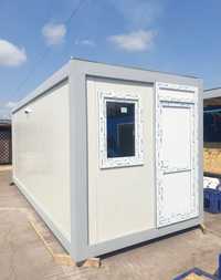 Vând container modular 2,4x3m cu sau fără grup sanitar, vestiar, birou