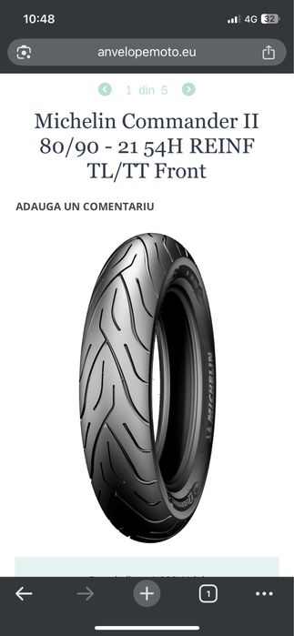Anvelopa moto Michelin Commander II 80/90 21 NOUA