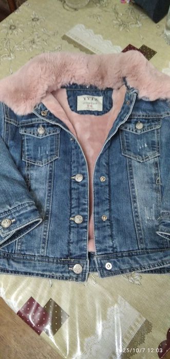 Куртка детская джинсовая утепленная