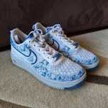 Nike Air force 1,  бяло и светлосиньо