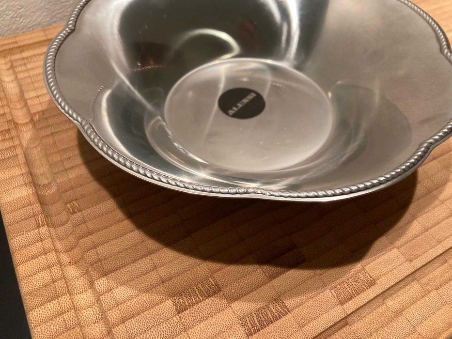 bol inox Alessi Italia din anii 1960 cu eticheta