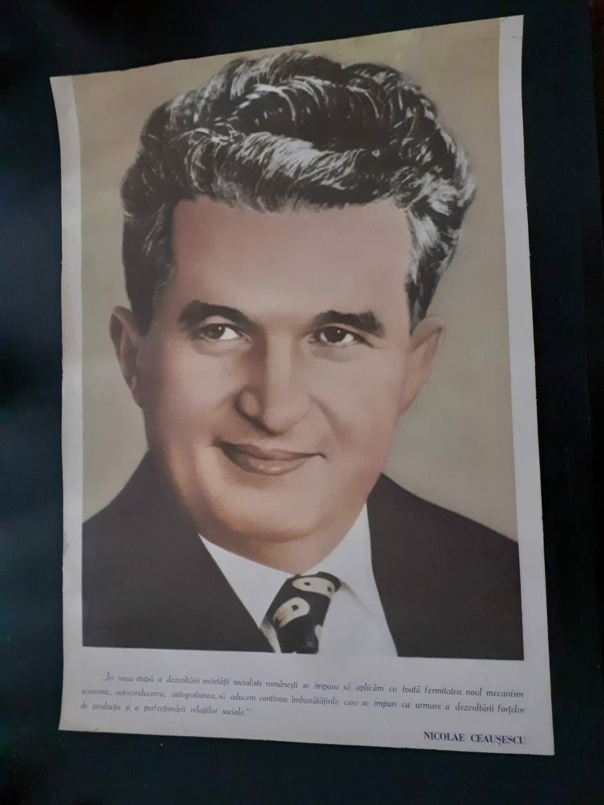 Afis Ceausescu epoca comunista