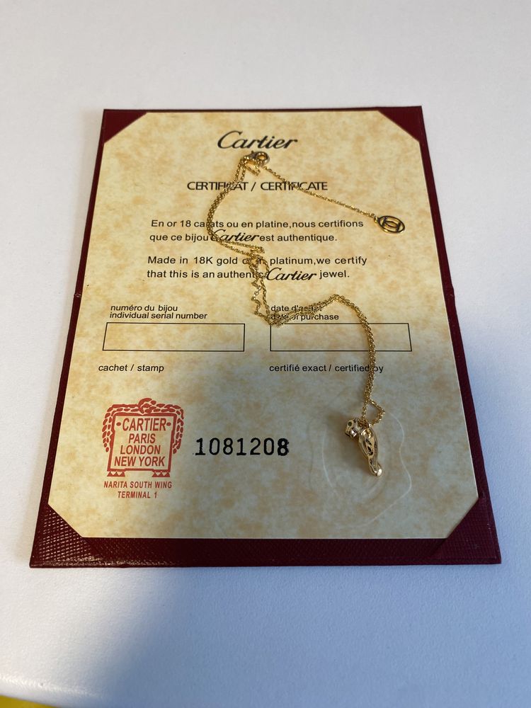 Colier Cartier Cui Aur 24K