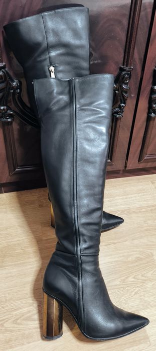 Дамски ботуши естествена кожа Eva Minge