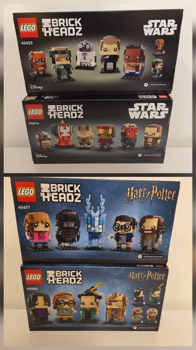 Lego Brickheadz StarWars 40623, 40675 Harry Potter 40560, 40677