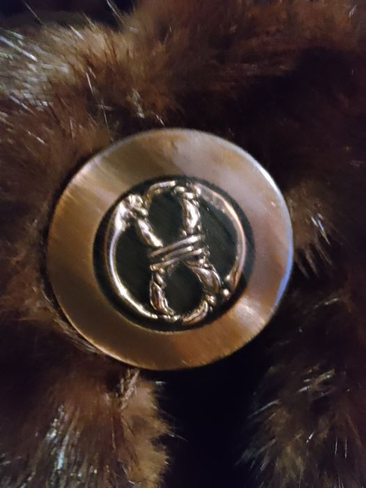 Haină blană vizon-IMPECABILA