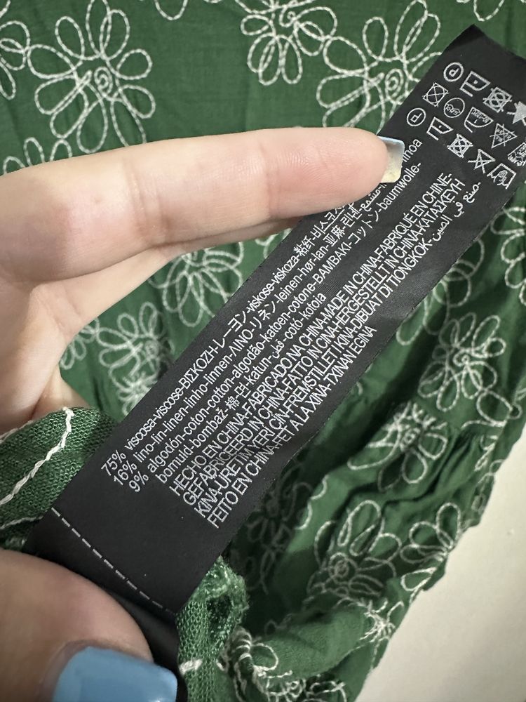 Zara рокля ленена смес