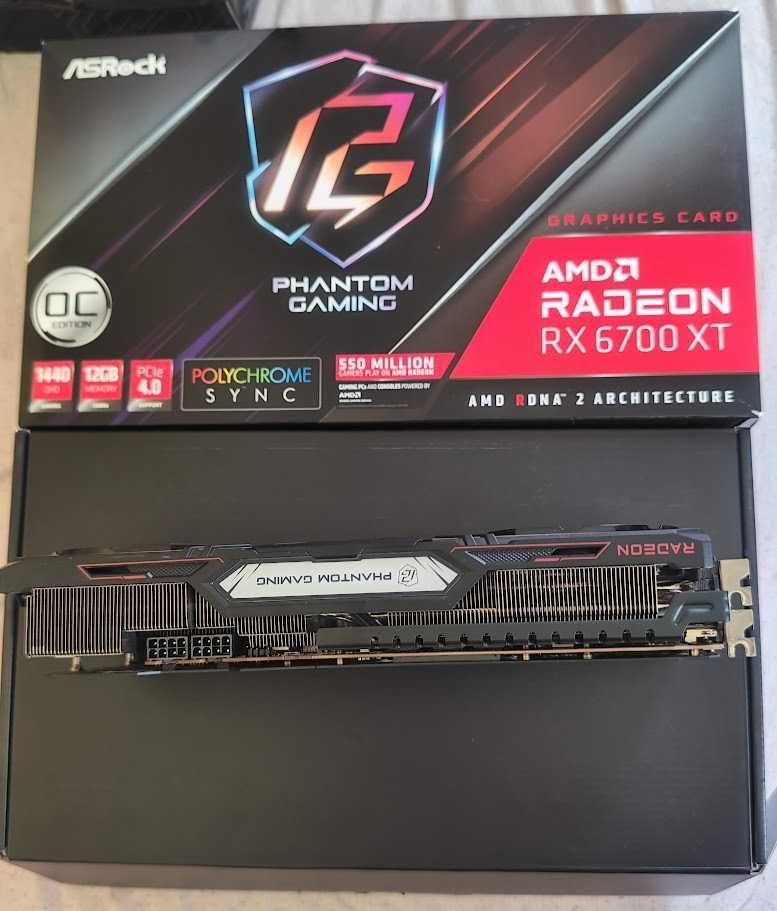 Видеокарта ASRock RX 6700 XT Phantom Gaming