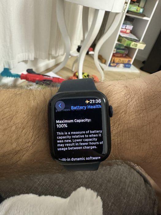 Apple watch 9 gps + celular ca nou, baterie 100%