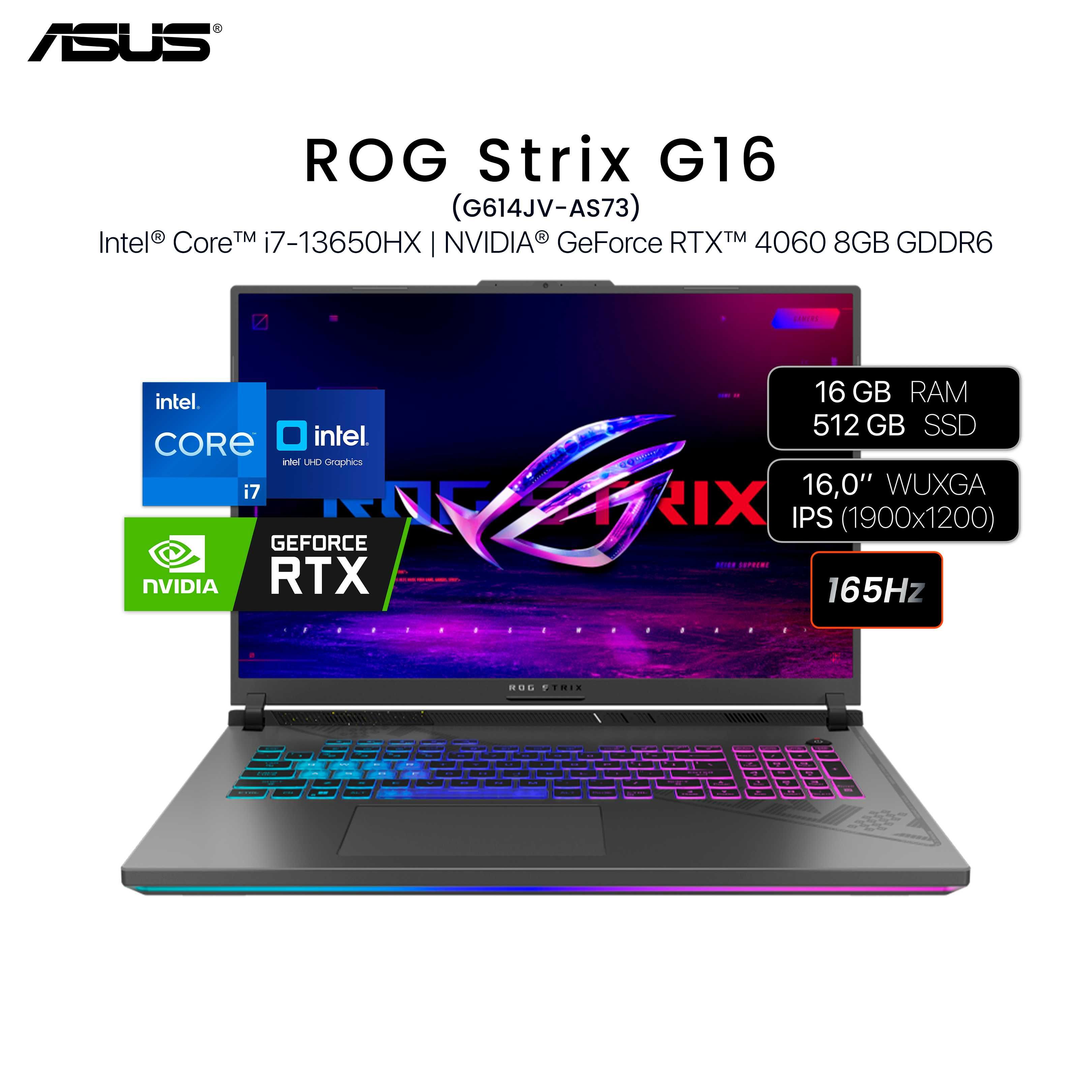 Asus ROG Strix G16  Intel Core i7-13650HX RTX™ 4060 8 GB 16.0" FHD+