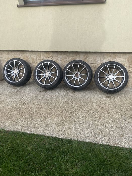 Vind 4 jante cu tot cu cauciucuri Spider Tomasoon pe 18