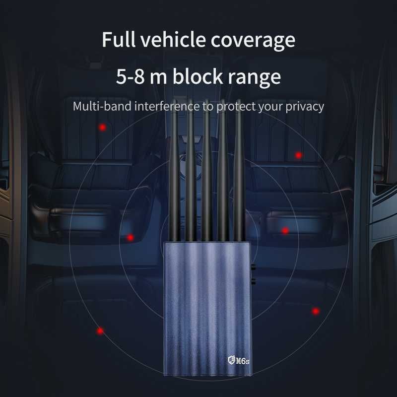 M6S GSM CDMA DCS BDS GPS Сателитна Тапа Навигация Заглушител Автомобил