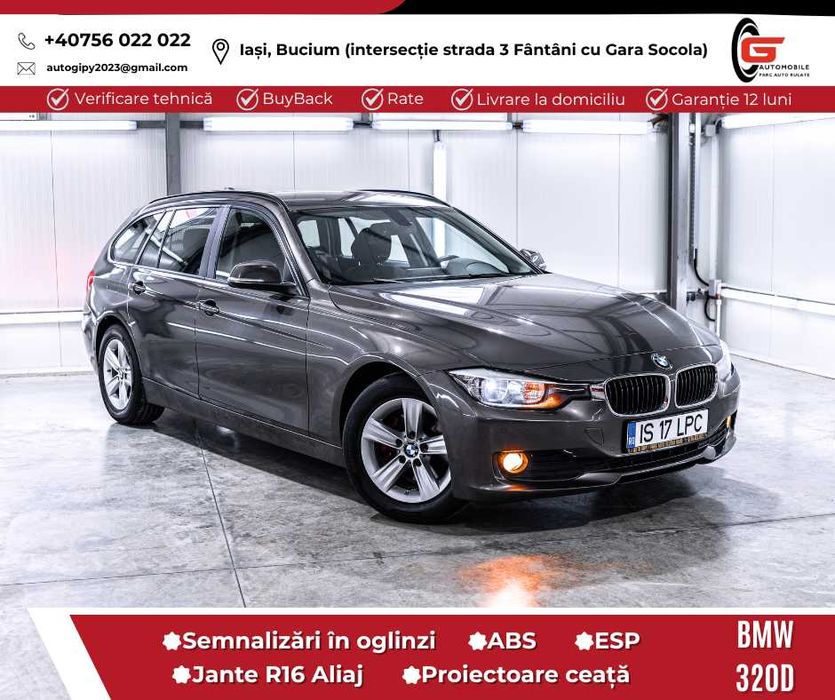 BMW 320D 185CP Înmatriculat RO Climatronic Navi Senzori Scaune sport