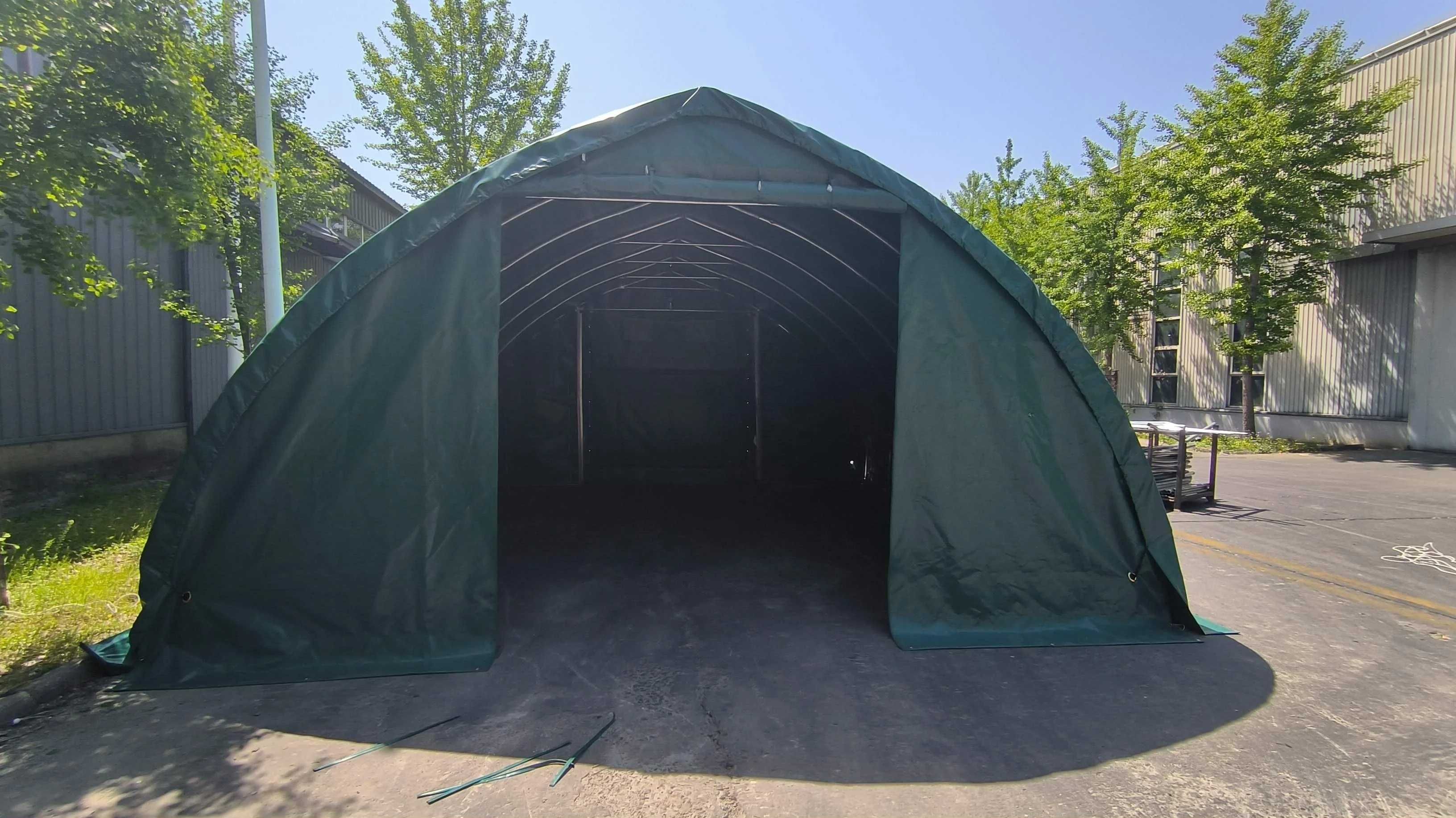 6 x 6 m Hala GOTICA  XXL verde 620g/m² PVC IGNIFUG CORTURI GM