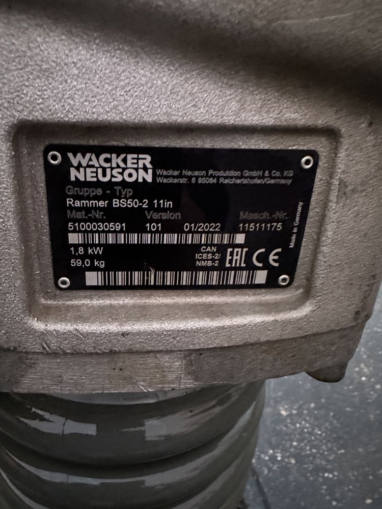 Wacker neudon BS 50-2 mai compactor santuri bosch mikasa