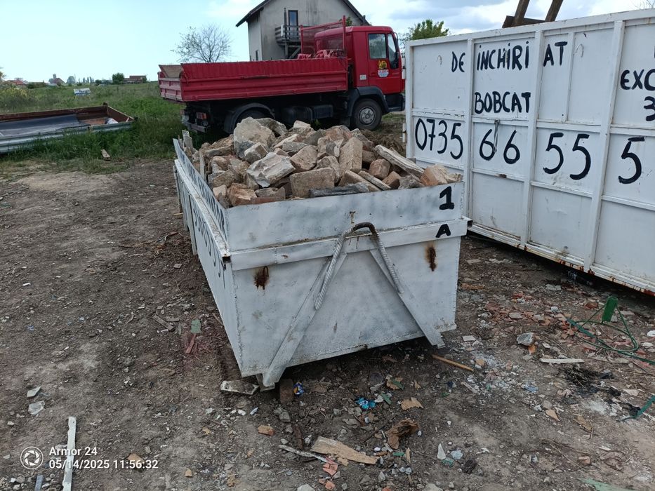 Transport moloz gunoi Container moluz Debarasari Demolarii Decopertari