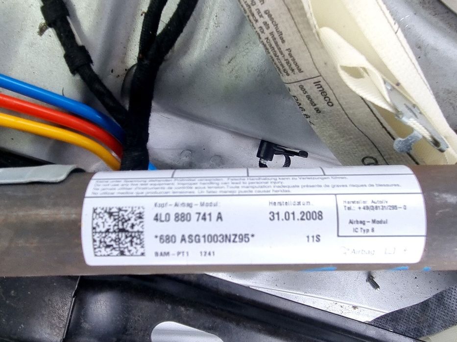 Airbag cortina stanga AUDI Q7 (4LB) [Fabr 2006-2014] 4L0880741A 3.0 TD