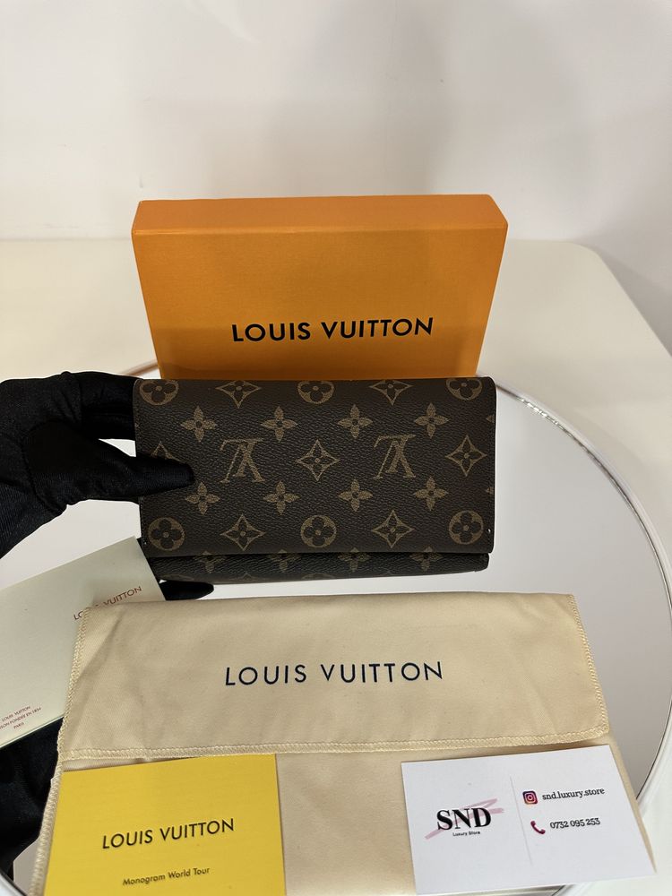 Portofel Louis Vuitton EMILIE wallet piele canvas 100% cutie inclusă