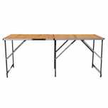 FAVO DUO DECOR – Сгъваема двойна маса с дървесен MDF плот