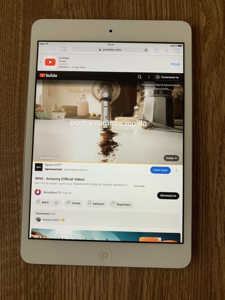 Tableta Apple iPad functionala,baterie buna fara incarcator.