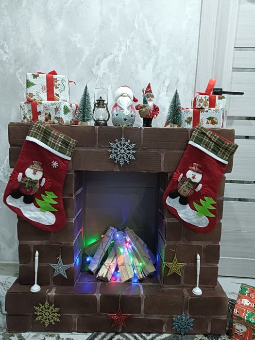 Камин, украшение на новый год