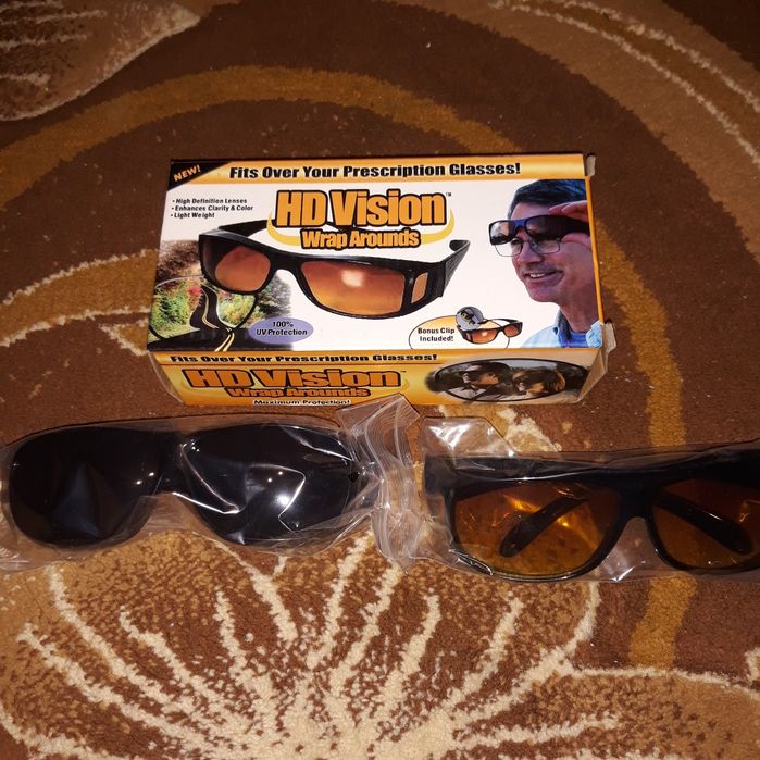 Vând  ochelari HD Vision de condus pe timp de noapte si timp de zi