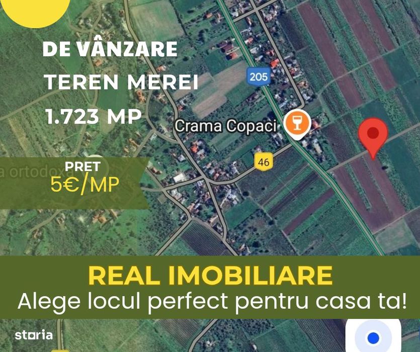 Teren intravilan Merei - Izvorul Dulce !