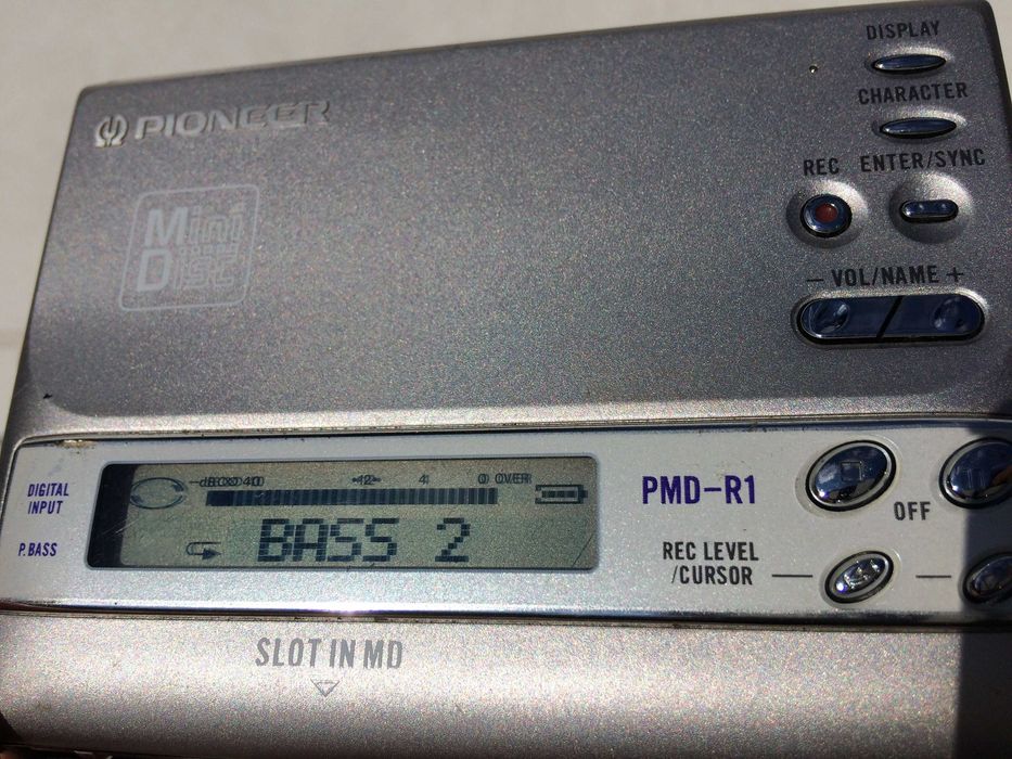 Minidisc Pioneer Recorder portabil walkman MD corp metal Japonia
