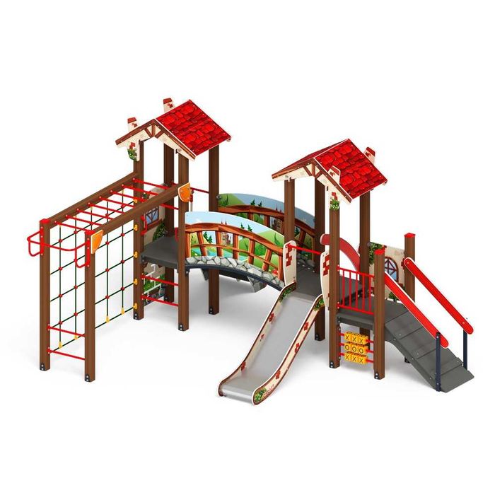 Площадка детская (игровой комплекс) горка В гостях у сказки