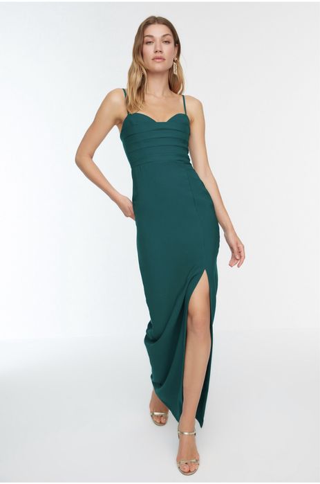rochie emerald green
