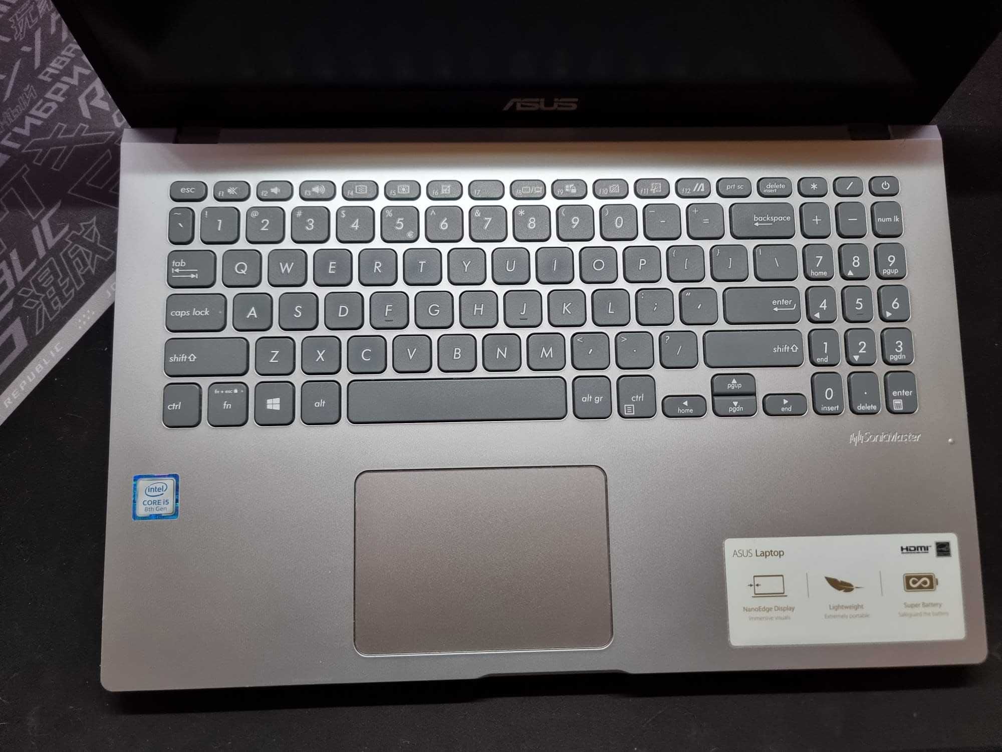 Laptop ASUS X509FA // Intel i5-8265U // 15.6" // 8GB // 512GB SSD