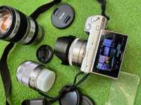 Sony nex 3 obiective 16mm, 18-200mm, 18-55mm  si obiective montura M42