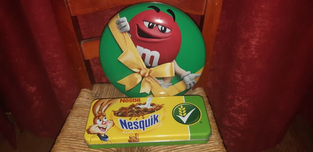 Set 6 cutii metalice cu capac!