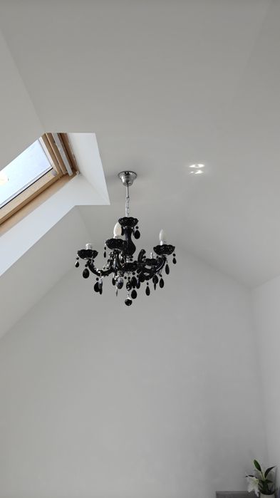 Lustra tip candelabru - negru