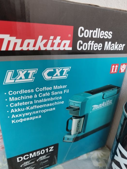 Кафемашина Makita DCM501Z, 240 мл, Батерия / С кабел, Полуавтоматична,