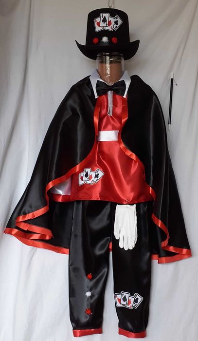 Costum Magician pentru copii marimile 5 si 6 (6-7-8-9 ani)