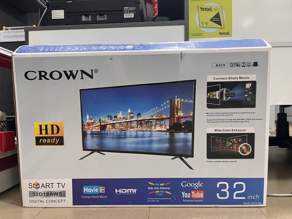 Телевизор Crown НОВ!