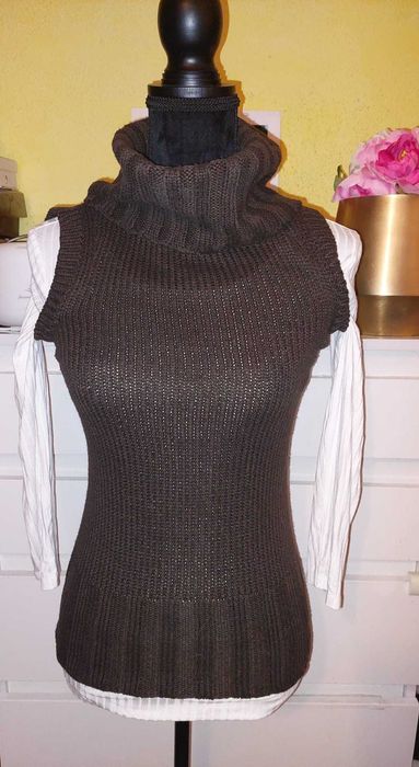 Bluza/pulover/vesta/maleta pe gat,groasa fara maneci TRANSPORT GRATUIT