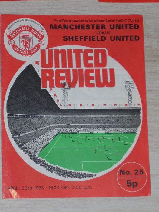 Манчестър Юнайтед оригинални футболни програми 1970,1971,1972 Арсенал