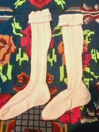 Ciorapi tricotati din lână pură cu model