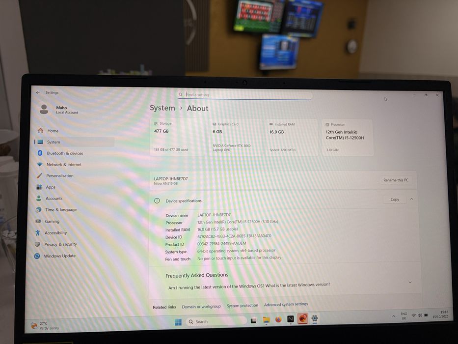 Acer Nitro 5 Gaming Laptop